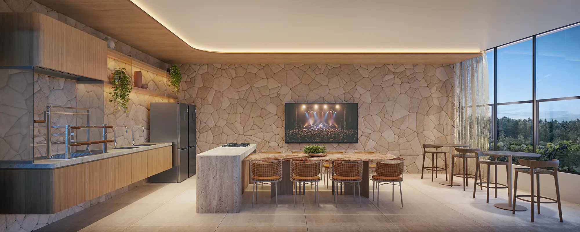 Gourmet interno do Park Beira Mar